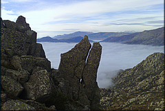 Foggy Sierra de La Cabrera