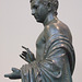 Detail of a Bronze Statue of an Aristocratic Boy in the Metropolitan Museum of Art, March 2011