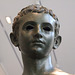 Detail of a Bronze Statue of an Aristocratic Boy in the Metropolitan Museum of Art, March 2011