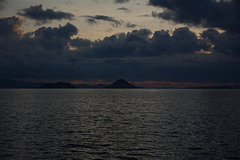 Indonesia, Sunset between the Pacific and Indian Oceans