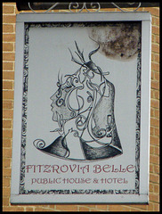Fitzrovia Belle pub sign