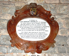 Memorial to Sir Robert Bromley, East Stoke Church, Nottinghamshire