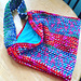 Finished crocheted bag