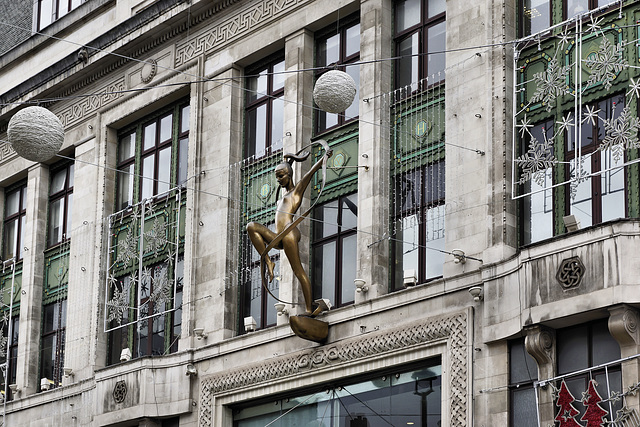 "Dancer with Ribbon" – The former Bourne and Hollingsworth Department Store, Oxford Street, London, England