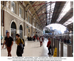 Victoria Station - London - eastern side - 25 9 2023