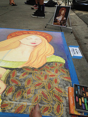 Doing Chalk Art in Belmont Shore (3)