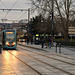 BESANCON: BESANCON: Passage du tram station République.
