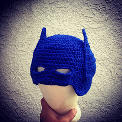 Crocheted Batman hat
