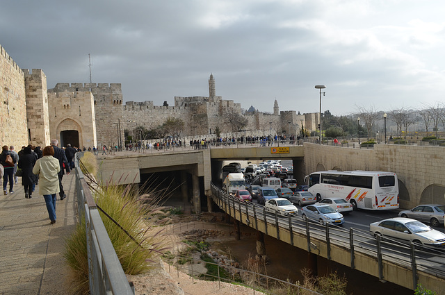 The Jaffa Gate to the Old City of Jerusalem