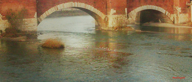 Ponte di Pietra sull'Adige a Verona