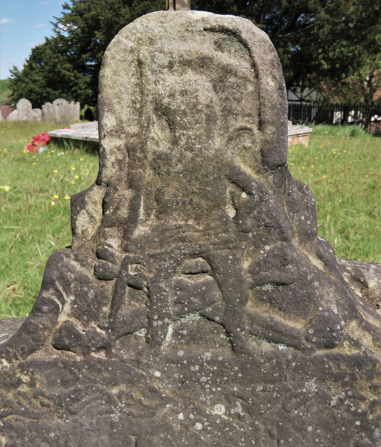 speldhurst church, kent (5)time with scythe on early c18 gravestone of john bellingham and wife