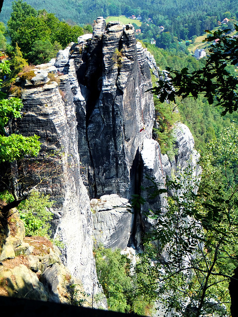 Bastei. Ein beliebtes Gebiet zum Klettern. ©UdoSm