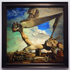 Premonition of Civil War with Boiled Beans by Dali in the Metropolitan Museum of Art, January 2022
