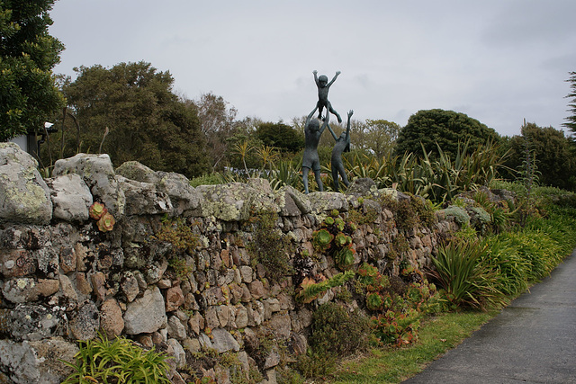 Sculpture At Tresco Abbey Gardens