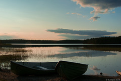 abend am Hossanjärvi - es folgte ein Sonnenuntergang, den ich nicht vergessen werde (© Buelipix)