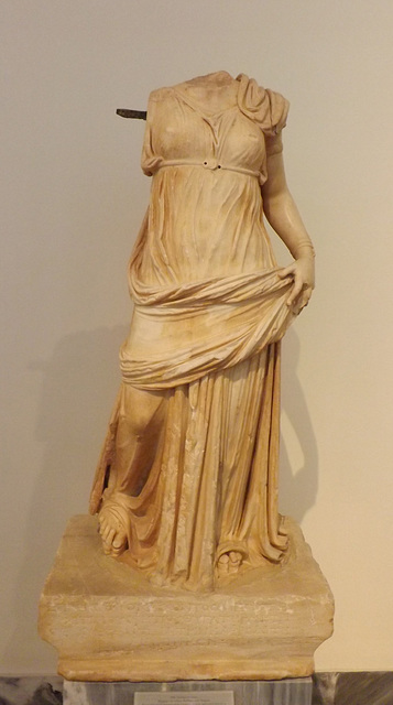 Statue from Piraeus of a Woman in the National Archaeological Museum of Athens, May 2014