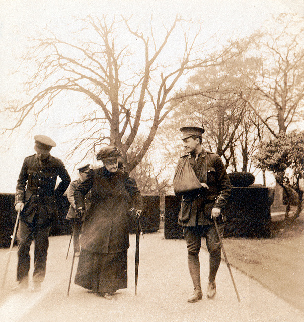Empress Eugene and troops at Farnborough Hill 1915