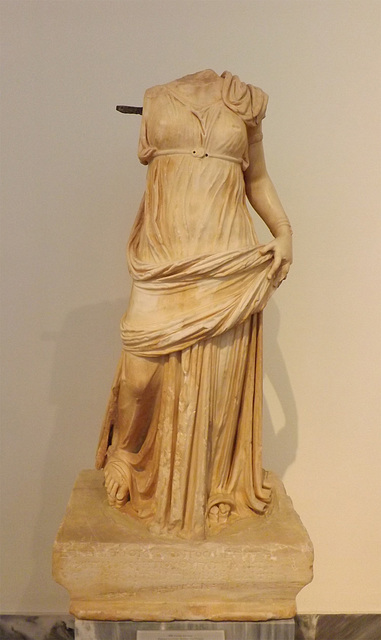 Statue from Piraeus of a Woman in the National Archaeological Museum of Athens, May 2014
