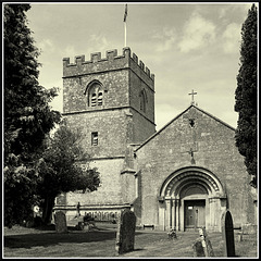 Vintage 120 Camera. St Michael's Church, Guiting Power, Gloucestershire