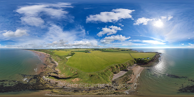 St.Cyrus Beach and Kaim o Mathers - Aerial Photosphere