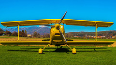Yellow Biplane Plane