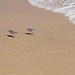 Strandlaufen im Duett - Course de plage en duo :-)...