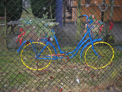07/365 - Blaues Fahrrad hinter Gittern...