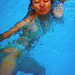 Rita in the pool