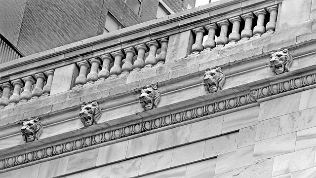 Architectural Lion Heads