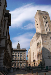 Mersey Tunnel Ventilation Tower and Cunard Building,  Pier Head, Liverpool