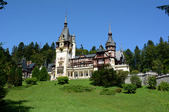 Romania, Sinaia, The Peleș Castle Taken from the Road to It