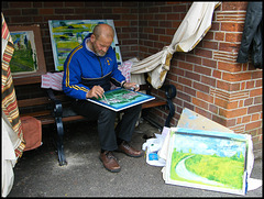 bus shelter artist