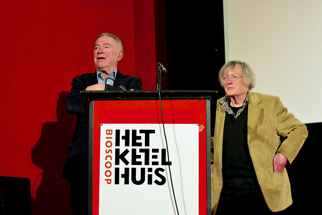 K. Schippers and Kees Hin after a remembrance for the painter Jan Roeland