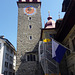 Rathausturm mit Rathaus-Uhr — 1526