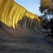 Silhouettes on Wave Rock