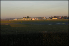 airport at dusk