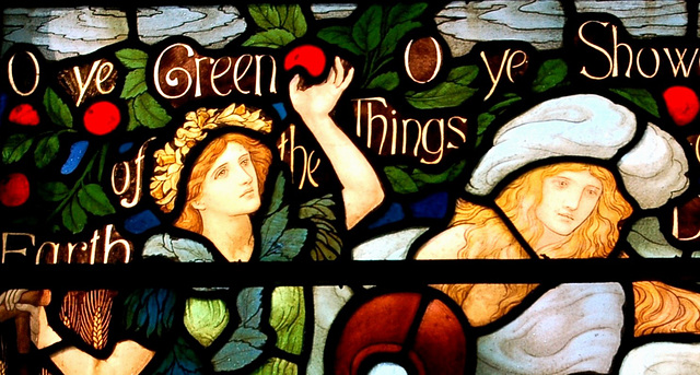 Detail of West Window, Holy Trinity Church, Casterton, Cumbria
