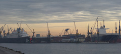 Novembertag am Hamburger Hafen