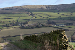 A view over Diggle from Harrop Edge.