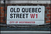Old Quebec Street sign