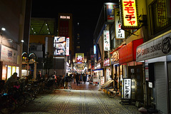 Tokyo, Asakusa District, Pedestrian Market Street at Night