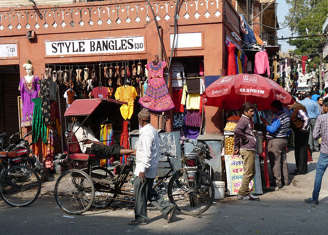Jaipur- Bapu Bazar- Street Corner