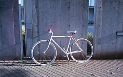 Bike with pink grips