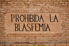 Belchite 2022 – Prohibida la blasfemia