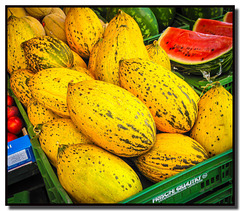 Melonen auf dem Naschmarkt
