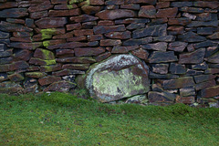 A Wall built over rock