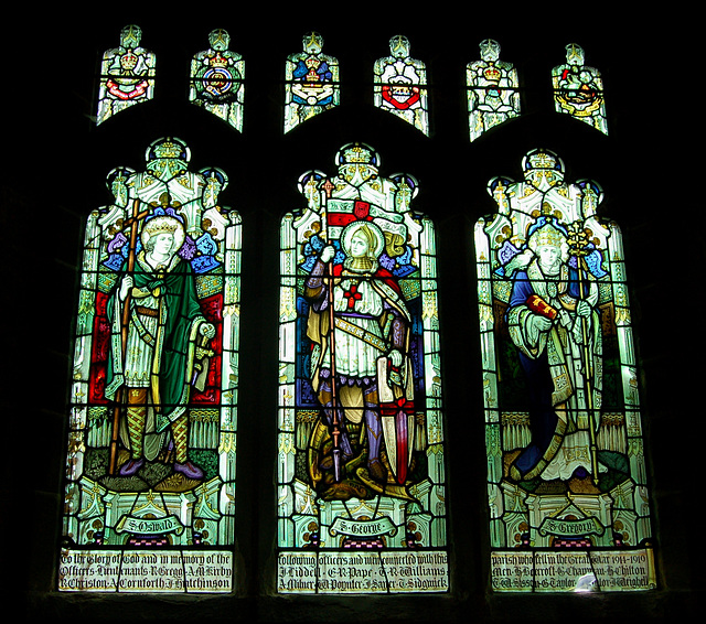 War Memorial Window, Saint Oswald's Church, Osmotherley, North Yorkshire