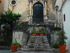 Sizilianische Kirchentreppe