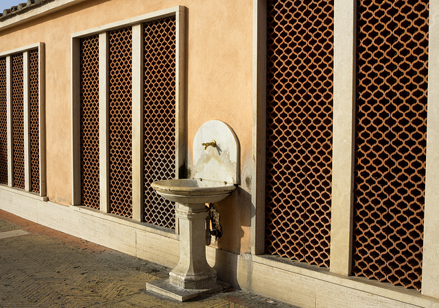 Papal water fountain