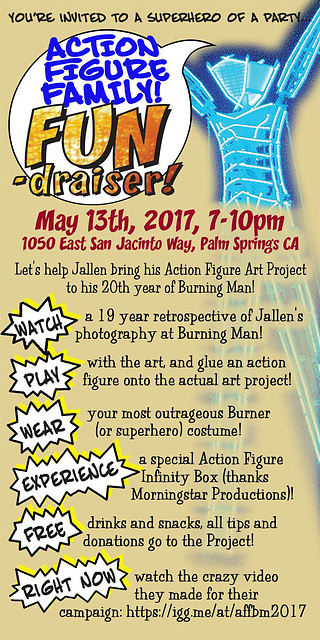 Action Figure Family Fundraising Party